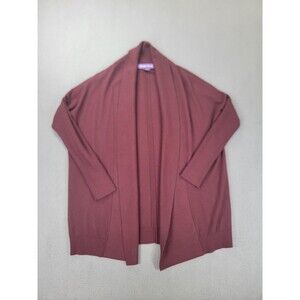 Ralph Lauren Cardigan Womens XS Merino Wool Open Front Long Purple Label Sweater